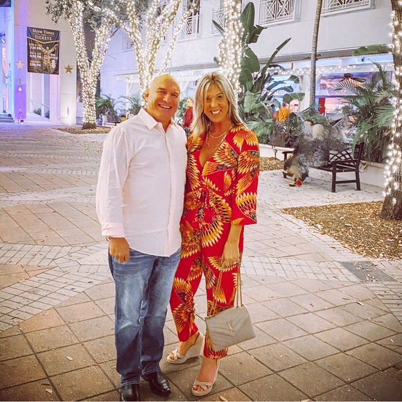 Farm Rio red jumpsuit - Picture 8 of 8